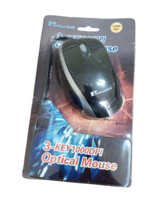 PremiumSun™ Black and Silver PS/2 Optical Mouse