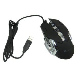 PremiumSun™ Black and Silver USB Optical Gaming Mouse