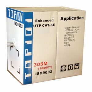 TOP101 Cat6 UTP Solid Network Cable In 305M Pull Box.