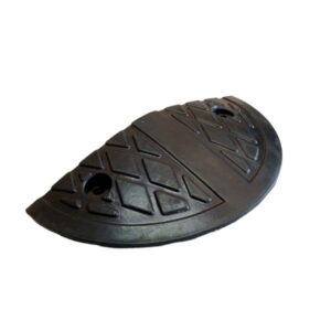 PremiumSun Speed Hump End Cap without Cat Eyes (37X18X5CM) Black